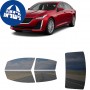 לרכב Cadillac CT5 2020 ציפוי חלונות שחורים רב פעמי סיליקון לחלונות קדמיים, אחוריים ולחלון האחורי
