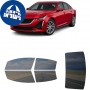 לרכב Cadillac CT5 2022 ציפוי חלונות שחורים רב פעמי סיליקון לחלונות קדמיים, אחוריים ולחלון האחורי