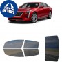 לרכב Cadillac CT6 2019 ציפוי חלונות שחורים רב פעמי סיליקון לחלונות קדמיים, אחוריים ולחלון האחורי