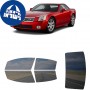 לרכב Cadillac XLR 2004 ציפוי חלונות שחורים רב פעמי סיליקון לחלונות קדמיים, אחוריים ולחלון האחורי