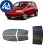 לרכב Chevrolet Aveo Hatchback 2004 ציפוי חלונות שחורים רב פעמי סיליקון לחלונות קדמיים, אחוריים ולחלון האחורי
