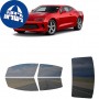 לרכב Chevrolet Camaro Two-door Coupe 2016 ציפוי חלונות שחורים רב פעמי סיליקון לחלונות קדמיים, אחוריים ולחלון האחורי