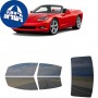 לרכב Chevrolet Corvette Convertible 2005 ציפוי חלונות שחורים רב פעמי סיליקון לחלונות קדמיים, אחוריים ולחלון האחורי