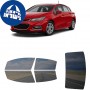 לרכב Chevrolet Cruze Hatchback 2017 ציפוי חלונות שחורים רב פעמי סיליקון לחלונות קדמיים, אחוריים ולחלון האחורי