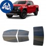 לרכב Chevrolet Silverado (New Generation) ZR2 2022 ציפוי חלונות שחורים רב פעמי סיליקון לחלונות קדמיים, אחוריים ולחלון האחורי