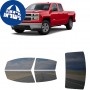 לרכב Chevrolet Silverado 1500 2014 ציפוי חלונות שחורים רב פעמי סיליקון לחלונות קדמיים, אחוריים ולחלון האחורי