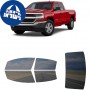 לרכב Chevrolet Silverado 1500LD 2019 ציפוי חלונות שחורים רב פעמי סיליקון לחלונות קדמיים, אחוריים ולחלון האחורי