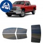 לרכב Chevrolet Silverado 2500HD 2014 ציפוי חלונות שחורים רב פעמי סיליקון לחלונות קדמיים, אחוריים ולחלון האחורי