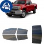 לרכב Chevrolet Silverado 2500HD 2015 ציפוי חלונות שחורים רב פעמי סיליקון לחלונות קדמיים, אחוריים ולחלון האחורי