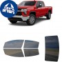 לרכב Chevrolet Silverado 2500HD 2020 ציפוי חלונות שחורים רב פעמי סיליקון לחלונות קדמיים, אחוריים ולחלון האחורי