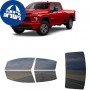 לרכב Chevrolet Silverado 3000HD 2020 ציפוי חלונות שחורים רב פעמי סיליקון לחלונות קדמיים, אחוריים ולחלון האחורי