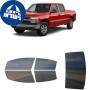 לרכב Chevrolet Silverado Crew PU 2001 ציפוי חלונות שחורים רב פעמי סיליקון לחלונות קדמיים, אחוריים ולחלון האחורי
