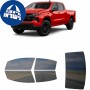 לרכב Chevrolet Silverado CustomTrailBoss 2023 ציפוי חלונות שחורים רב פעמי סיליקון לחלונות קדמיים, אחוריים ולחלון האחורי