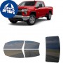 לרכב Chevrolet Silverado LT 2500HD 2022 ציפוי חלונות שחורים רב פעמי סיליקון לחלונות קדמיים, אחוריים ולחלון האחורי