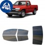 לרכב Chevrolet Silverado PU 1999 ציפוי חלונות שחורים רב פעמי סיליקון לחלונות קדמיים, אחוריים ולחלון האחורי