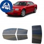 לרכב Chrysler 300 2005 ציפוי חלונות שחורים רב פעמי סיליקון לחלונות קדמיים, אחוריים ולחלון האחורי