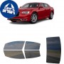 לרכב Chrysler 300 2021 ציפוי חלונות שחורים רב פעמי סיליקון לחלונות קדמיים, אחוריים ולחלון האחורי
