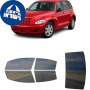 לרכב Chrysler PT Cruiser SUV 2001 ציפוי חלונות שחורים רב פעמי סיליקון לחלונות קדמיים, אחוריים ולחלון האחורי