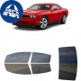 לרכב Dodge Challenger 2009 ציפוי חלונות שחורים רב פעמי סיליקון לחלונות קדמיים, אחוריים ולחלון האחורי