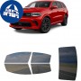 לרכב Dodge Durango SRT 2021 ציפוי חלונות שחורים רב פעמי סיליקון לחלונות קדמיים, אחוריים ולחלון האחורי