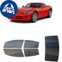 לרכב Dodge Viper 2006 ציפוי חלונות שחורים רב פעמי סיליקון לחלונות קדמיים, אחוריים ולחלון האחורי