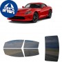 לרכב Dodge Viper 2013 ציפוי חלונות שחורים רב פעמי סיליקון לחלונות קדמיים, אחוריים ולחלון האחורי