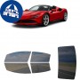 לרכב Ferrari SF90 Spider 2021 ציפוי חלונות שחורים רב פעמי סיליקון לחלונות קדמיים, אחוריים ולחלון האחורי
