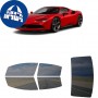 לרכב Ferrari SF90 Stadale 2021 ציפוי חלונות שחורים רב פעמי סיליקון לחלונות קדמיים, אחוריים ולחלון האחורי