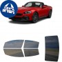לרכב Fiat 124 Spider Abarth 2020 ציפוי חלונות שחורים רב פעמי סיליקון לחלונות קדמיים, אחוריים ולחלון האחורי