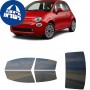 לרכב Fiat 500 2018 ציפוי חלונות שחורים רב פעמי סיליקון לחלונות קדמיים, אחוריים ולחלון האחורי