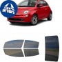 לרכב Fiat 500c 2012 ציפוי חלונות שחורים רב פעמי סיליקון לחלונות קדמיים, אחוריים ולחלון האחורי