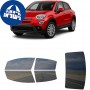 לרכב Fiat 500x 2020 ציפוי חלונות שחורים רב פעמי סיליקון לחלונות קדמיים, אחוריים ולחלון האחורי