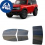 לרכב Ford Bronco 2Door 2021 ציפוי חלונות שחורים רב פעמי סיליקון לחלונות קדמיים, אחוריים ולחלון האחורי