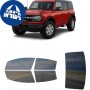 לרכב Ford Bronco 4Door 2021 ציפוי חלונות שחורים רב פעמי סיליקון לחלונות קדמיים, אחוריים ולחלון האחורי
