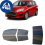 לרכב Ford C-MAX 4Door 2013 ציפוי חלונות שחורים רב פעמי סיליקון לחלונות קדמיים, אחוריים ולחלון האחורי