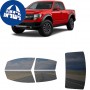 לרכב Ford F-150 SVT Raptor 2011 ציפוי חלונות שחורים רב פעמי סיליקון לחלונות קדמיים, אחוריים ולחלון האחורי