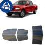 לרכב Ford F151 Super Crew PU 2001 ציפוי חלונות שחורים רב פעמי סיליקון לחלונות קדמיים, אחוריים ולחלון האחורי