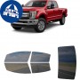 לרכב Ford F-250 2017 ציפוי חלונות שחורים רב פעמי סיליקון לחלונות קדמיים, אחוריים ולחלון האחורי