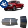 לרכב Ford F-350 Platinum 2021 ציפוי חלונות שחורים רב פעמי סיליקון לחלונות קדמיים, אחוריים ולחלון האחורי