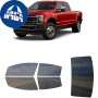 לרכב Ford F-450 King Ranch 2021 ציפוי חלונות שחורים רב פעמי סיליקון לחלונות קדמיים, אחוריים ולחלון האחורי