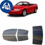 לרכב Ford Mustang 2D Conv 1994 ציפוי חלונות שחורים רב פעמי סיליקון לחלונות קדמיים, אחוריים ולחלון האחורי