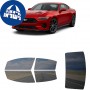 לרכב Ford Mustang 2D Cpe 2024 ציפוי חלונות שחורים רב פעמי סיליקון לחלונות קדמיים, אחוריים ולחלון האחורי
