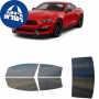 לרכב Ford Mustang Fastback Shelby GT350 2019 ציפוי חלונות שחורים רב פעמי סיליקון לחלונות קדמיים, אחוריים ולחלון האחורי