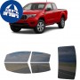 לרכב Ford Ranger Extd PU 2019 ציפוי חלונות שחורים רב פעמי סיליקון לחלונות קדמיים, אחוריים ולחלון האחורי