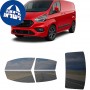 לרכב Ford Transit Custom Sport 2022 ציפוי חלונות שחורים רב פעמי סיליקון לחלונות קדמיים, אחוריים ולחלון האחורי
