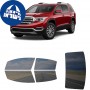 לרכב GMC Acadia 2017 ציפוי חלונות שחורים רב פעמי סיליקון לחלונות קדמיים, אחוריים ולחלון האחורי