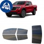 לרכב GMC Canyon Crew PU 2023 ציפוי חלונות שחורים רב פעמי סיליקון לחלונות קדמיים, אחוריים ולחלון האחורי