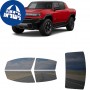 לרכב GMC HummerEV 2022 ציפוי חלונות שחורים רב פעמי סיליקון לחלונות קדמיים, אחוריים ולחלון האחורי
