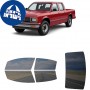 לרכב GMC S15 Crew PU 1994 ציפוי חלונות שחורים רב פעמי סיליקון לחלונות קדמיים, אחוריים ולחלון האחורי
