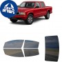 לרכב GMC S15 Crew PU 2001 ציפוי חלונות שחורים רב פעמי סיליקון לחלונות קדמיים, אחוריים ולחלון האחורי